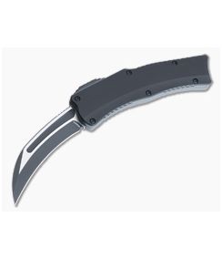 Heretic Knives Roc Black Two Tone MagnaCut Hawkbill Black Handle Curved OTF Automatic H060-10A-T