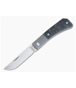 Jack Wolf Pioneer Jack Slip Joint Blue Dark Matter Fat Carbon Satin S90V Drop Point PIONE-01-DM-BLUE