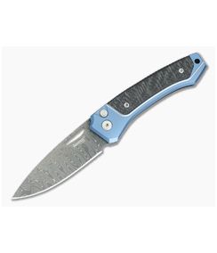 LionSteel Twain Blue Titanium & Damascus