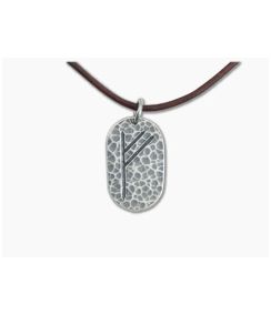 Shire Post Mint Fehu Silver Rune Necklace