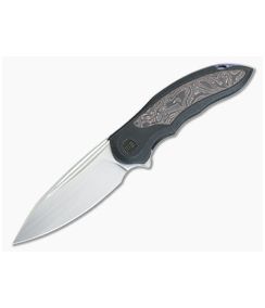 WE Knives Makani Hand Rubbed Satin 20CV Copper Foil Carbon Fiber Inlay Limited Edition WE21048B-1