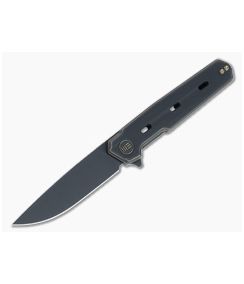 WE Knives Navo Flipper Bronze/Black Titanium Scales Black Stonewash 20CV Drop Point WE22026-3