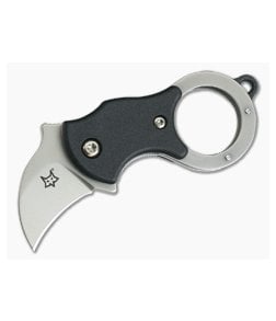 Fox Knives Mini-Ka Liner Lock Black FRN Key Ring Karambit Knife