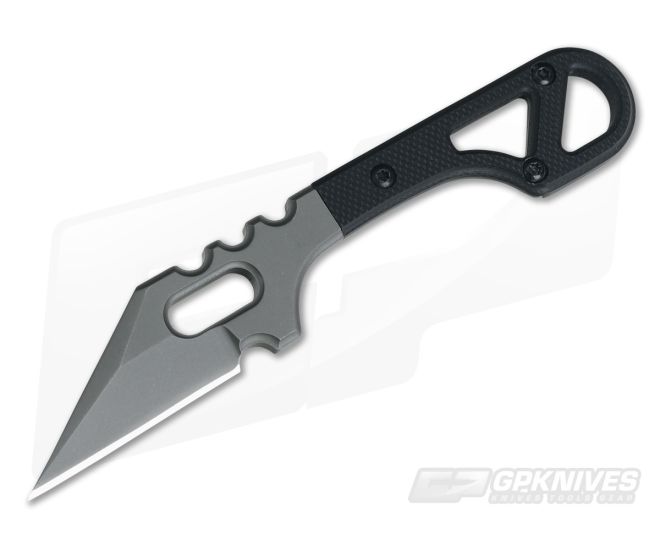 BlackFox Panchenko Spike Wharncliffe Black G10 440C Neck Knife For