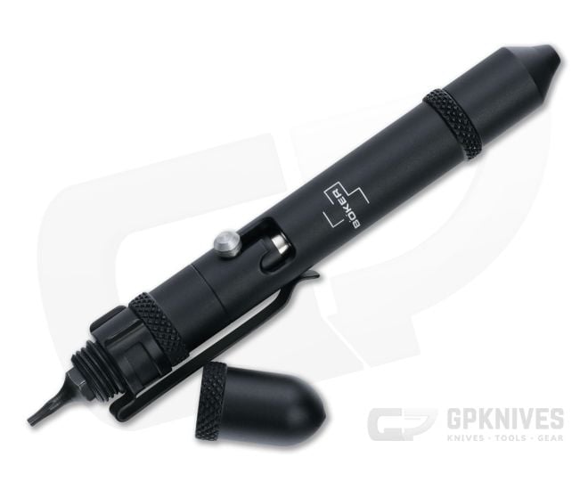 Boker Plus Bit-Pen Black Aluminum Bit Driver Ink Pen For Sale