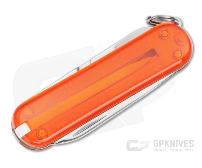 Victorinox Classic SD Fire Opal Knife Translucent Orange 0.6223.T82G