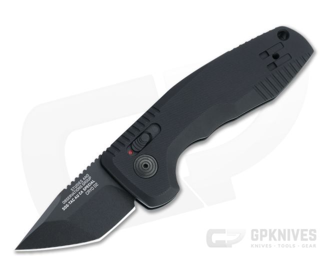 SOG TAC AU Compact Ca Special Tanto Blackout D2 AU-XR Lock