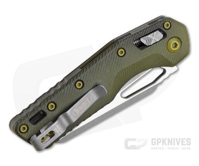 Microtech MSI S/E - Distressed Grenade Green Handle - Apocalyptic