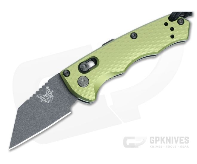 Benchmade Partial Auto Immunity Green Handle Black M4 2950BK-2 Knife