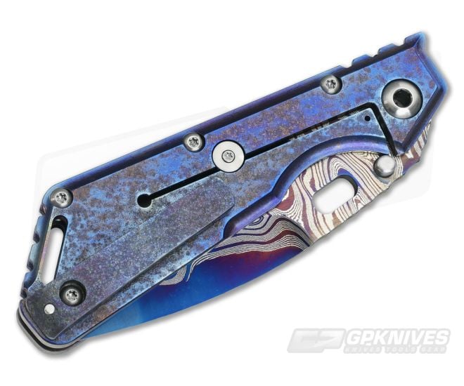 Mick Strider Custom XL San Mai Dagger Titanium Frame Lock