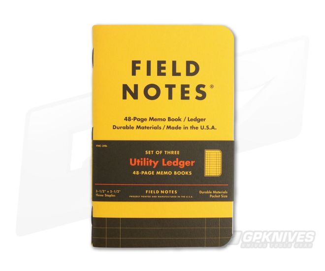 Utility Notebook Field Notes Utility Ledger 48-Page Notebook 3 Pack For Sale