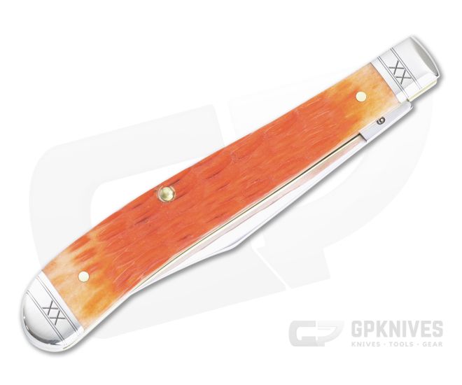 Case Slimline Trapper Crandall Jig Cayenne Bone Slip Joint Knife