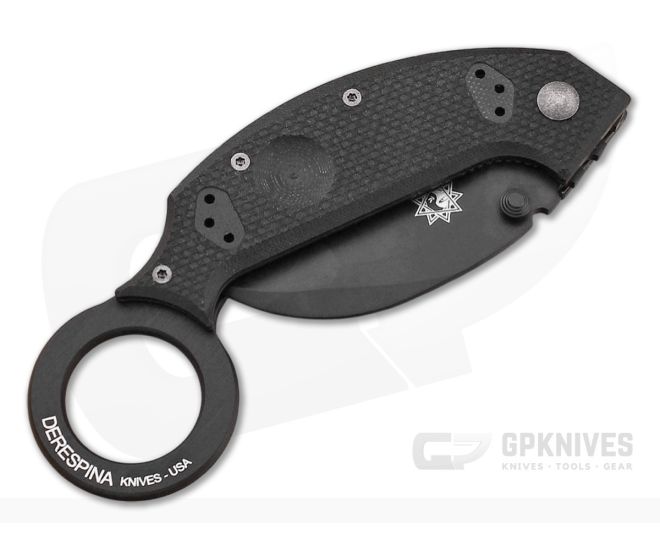 Fox Knives Derespina Karambit Black G10 590 Chiroptera Knife