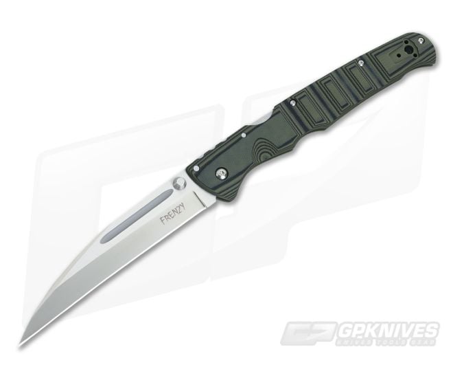 Cold Steel Knives Frenzy I Green and Black G10 5.5