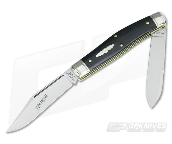 Great Eastern #81 Bull Moose Gabon Ebony Northfield Satin 2 Blade