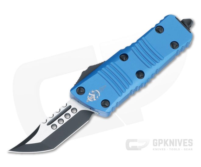 Microtech Mini Troodon Hellhound Signature Series Blue OTF 819-1BLS