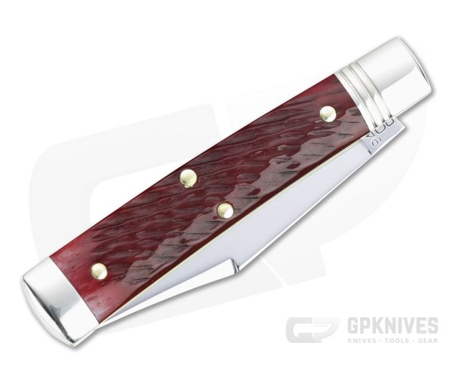 シシクイ　holed north Northfield UN-X-LD #94 Liberty Clip Point Garnet Jigged Bone Slip