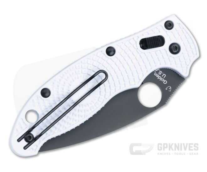 Spyderco Manix 2 Stormtrooper White Lightweight Handle Black Rex