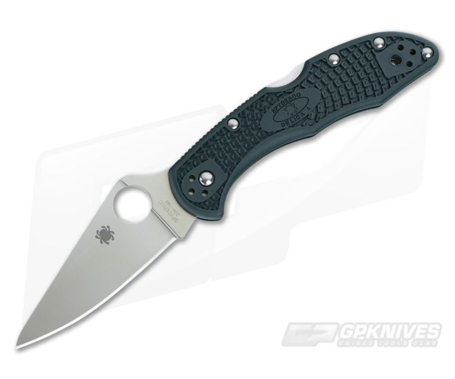 チ*タ様 米軍放出品BlueForceGearSPLITminusCHESTRI Spyderco Delica 4 C11PGRE Flat Ground ZDP-189 British Racing Green