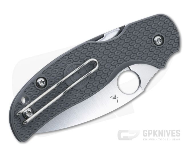 Spyderco Sage 5 Maxamet Lightweight Gray C123PGY Knife