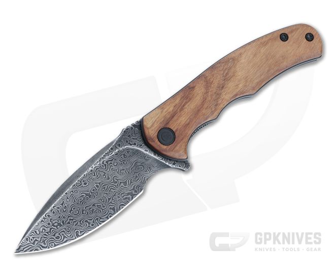 CIVIVI Mini Praxis With Hand Rubbed Damascus Blade And Guibourtia