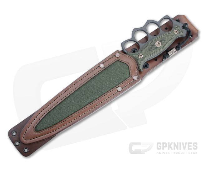 RMJ Tactical Lady Death Trench Dagger with Dirty Olive Handles and