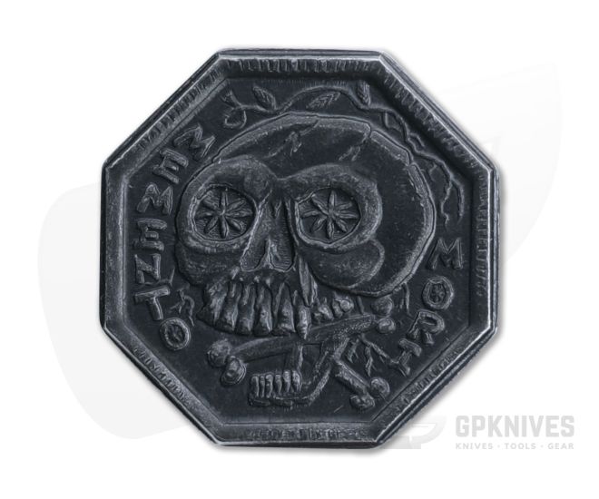 Shire Post Mint Black Iron Memento Mori / Memento Vivere Coin For Sale