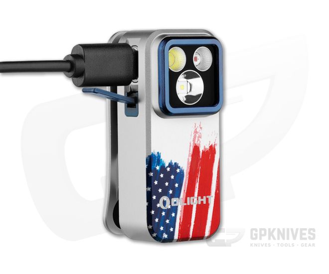 OLIGHT Oclip Pro:Stars & Stripes★日本非売品★ Olight Oclip Pro - Stars & Stripes Edition Clip Light 500 Lumens