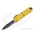 Microtech UTX-85 D/E Gen IV - Yellow Part Serrated 12324-2YW