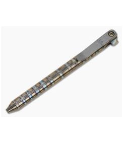 Maverick Customs Flipper Universal Pen Smooth Titanium Flame Frag Finish Flame Anodized Titanium Flipper EDC Pen - MAV-004 1