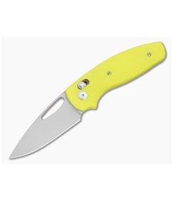TRM Bulldog Rev B Safety Yellow G10 3D Contoured Magnacut Folding Knife (2.95") - TRM-008 1