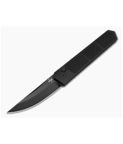 Boker Plus Kwaiken Grip Auto Burnley Black Aluminum D2 Automatic Knife (3.35" Blade) 01BO474 - BO-01BO474 1