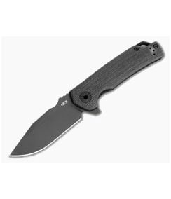 Zero Tolerance 0316 Black Canvas Micarta CRU-WEAR Liner Lock Knife (3.50" Blade) - ZT-0316 1