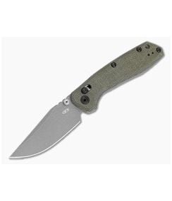 Zero Tolerance 0512DL Olive Micarta CRU-WEAR Crossbar Lock Knife (3.45" Blade) - ZT-0512DL 1