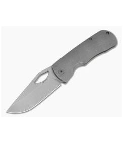 McNees Little Dixon Stonewashed Atomic Titanium MagnaCut Frame Lock Knife (3.41" Blade) - MNK-053 1