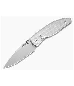TRM Atom Herringbone Titanium MagnaCut Liner Lock Knife (3.50" Blade) - TRM-061 1