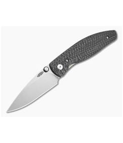TRM Atom 3D Sunburst Carbon Fiber MagnaCut Liner Lock Knife (3.50" Blade) - TRM-065 1