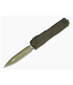 Microtech Ultratech Gen IV D/E Double Edge Magpul OD Green Cerakote Aluminum Standard M390MK Bazooka Green Cerakote OTF Automatic Knife (3.55" Blade) 11224-1MPOD-T10S21 - MT-11224-1MPOD-T10S21 1