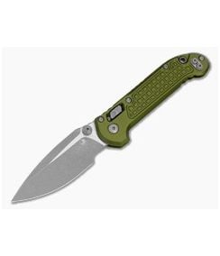 Microtech LUDT RAM-LOK S/E Single Edge Frag OD Green Aluminum M390MK Apocalyptic Folding Knife (3.43" Blade) MT-1135RL-10APFROD - MT-1135RL-10APFROD 1