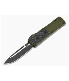 Guardian Tactical Apex OD Green Aluminum Frag Carbon Fiber Inlay MagnaMax Two Tone Black OTF Automatic Knife (3.44" Blade) 152211-ODG - GT-152211-ODG 1