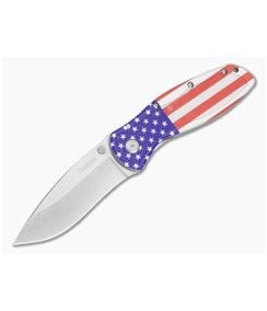 Kershaw Blur USA Flag Stonewash Assisted Folder 1670USA - KS-1670USA 1