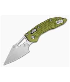 Microtech M-Stitch RAM-LOK OD Green Frag Aluminum M390MK Stonewash Folding Knife (3.05" Blade) 169MRL-10FROD - MT-169MRL-10FROD 1