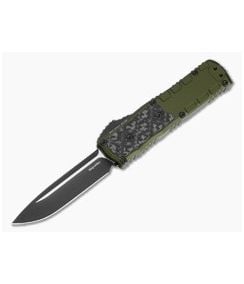 Guardian Tactical Mini Apex OD Green Aluminum Frag Carbon Fiber Inlay MagnaMax Two Tone Black OTF Automatic Knife (3.10" Blade) 172211 ODG - GT-172211-ODG 1