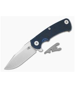Hinderer Project X Clip Point Blue/Black G10 Working Finish Titanium and Stonewash S45VN Folding Knife (3.66") - HK-1951 1
