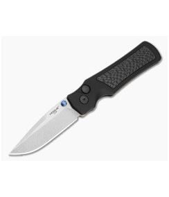 Hogue Saxum MagnaMax Stonewash Carbon Fiber Button Lock Folding Knife (2.80") 24691-LIM - HO-24691-LIM 1
