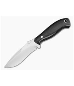 Mike Irie Custom Model 113 Black Micarta CPM-154 Hand Rubbed Spear Point Fixed Blade (3.62") - CU-5300 1