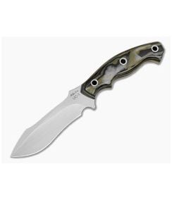 Mike Irie Custom UC-1 Camo Green G10 CPM-154 Harpoon Spear Point Fixed Blade Knife (4.25") - CU-5301 1