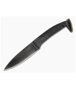Aaron Frederick Railroad Spike Black G10 Spear Point Custom Fixed Blade Knife (4.5") - CU-5345 1