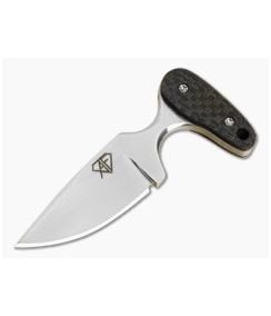 Aaron Frederick Lightning Strike Carbon Fiber Drop Point Custom Push Dagger (2.00") - CU-5348 1