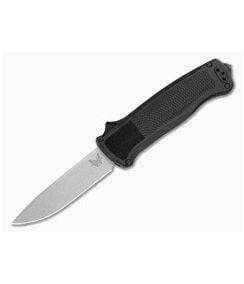Benchmade 5371-04 Shootout Drop Point Black Grivory S30V Stonewashed OTF Automatic Knife (3.49" Blade) - BM-5371-04 1